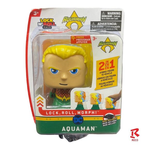 ⚡AQUAMAN Lock N‎ Roll Pals 2in1 Hybrid Figure To Vehicle DC Figure Super Hero⚡ - Picture 1 of 7
